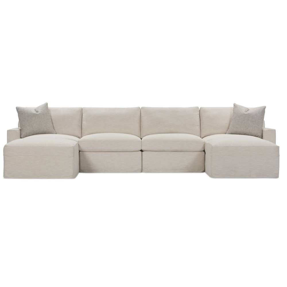 Rowe Furniture Asher Modular Slipcover Sectional ~ Available To Custom Order In All Fabrics and Configurations - Image 1