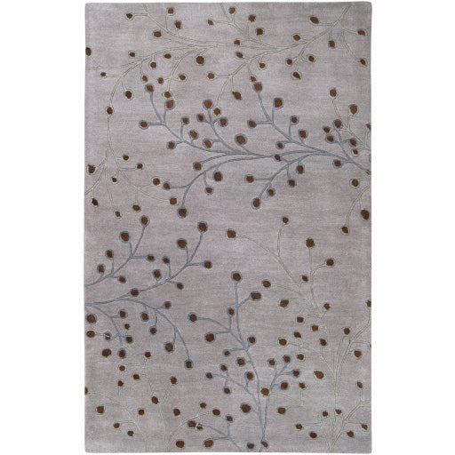 Surya Rugs Athena Collection Gray, Dusty Sage & Dark Brown Area Rug ATH-5055 - Image 2