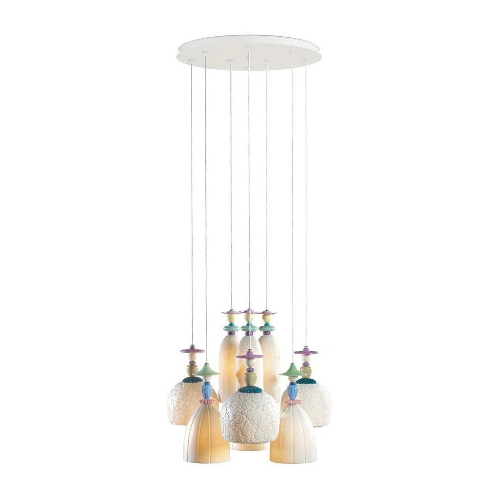 Lladro Madermoiselle 9 Lights Seaside Dreams Chandelier (US) - Image 1
