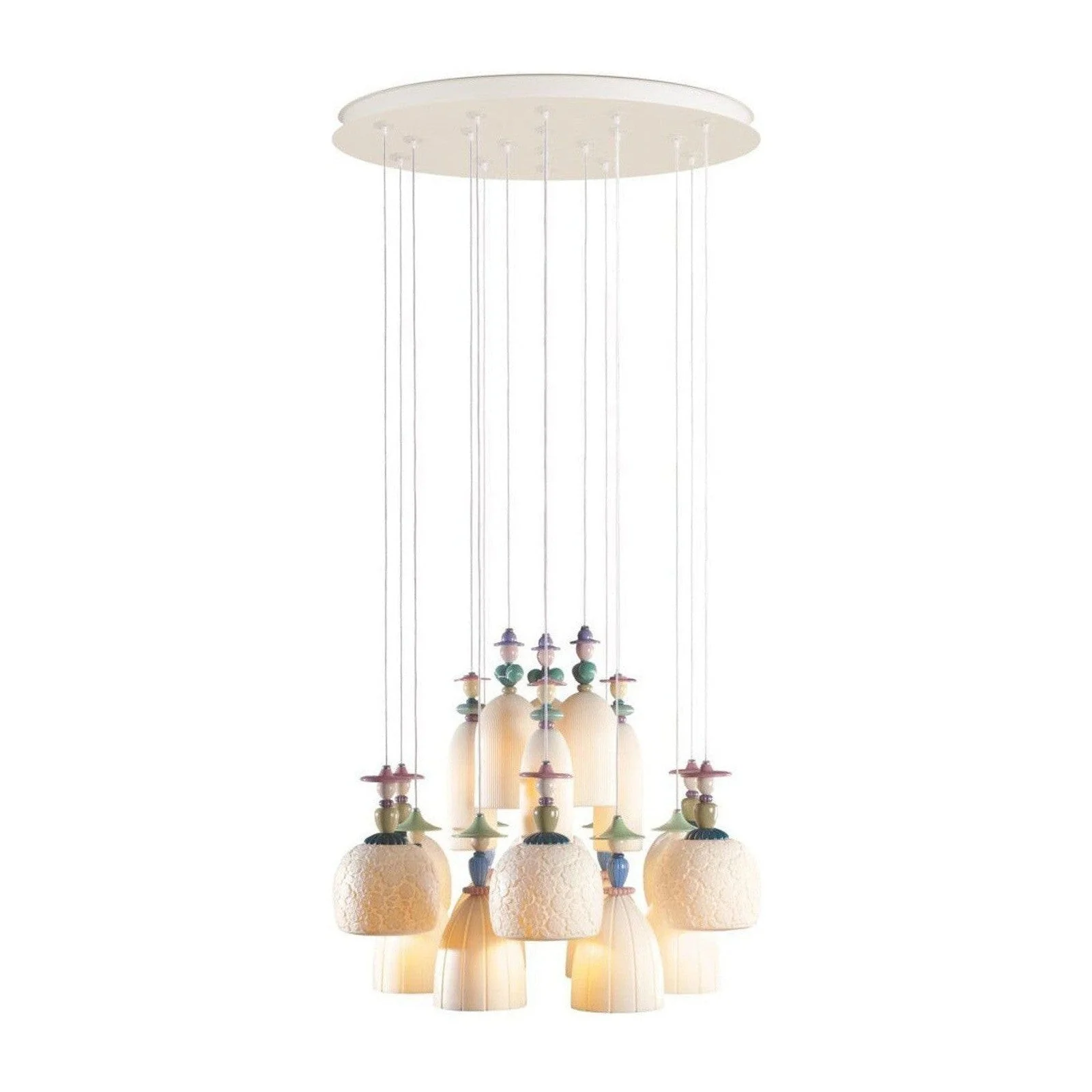 Lladro Mademoiselle 18 Lights Dancing On The Sand Chandelier (US) - Image 1