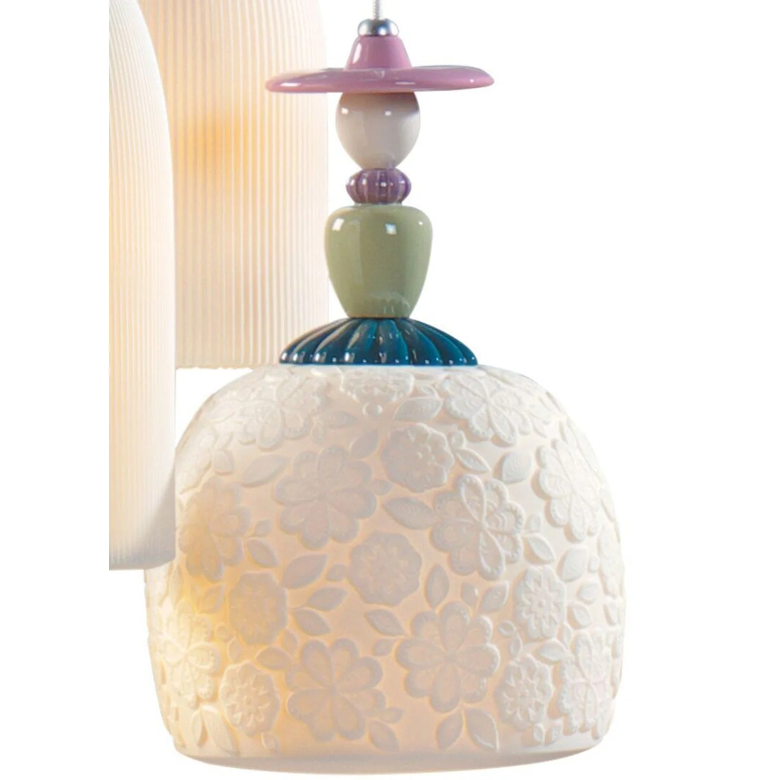 Lladro Mademoiselle 4 Lights Walking On The Beach Ceiling Lamp (US) - Image 3