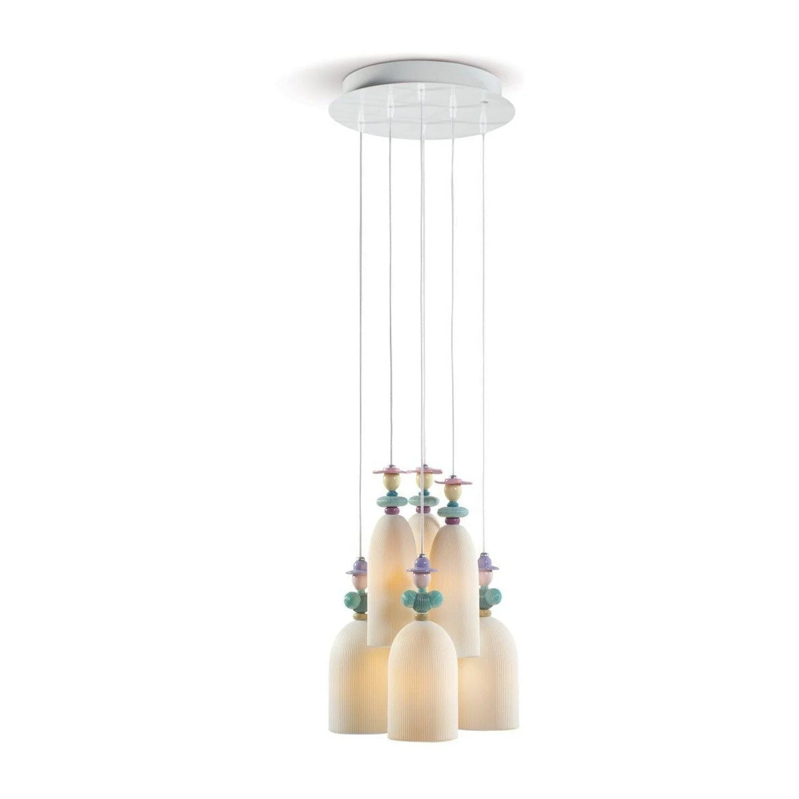 Lladro Mademoiselle 6 Lights Gathering In The Lawn Ceiling Lamp (US) - Image 1