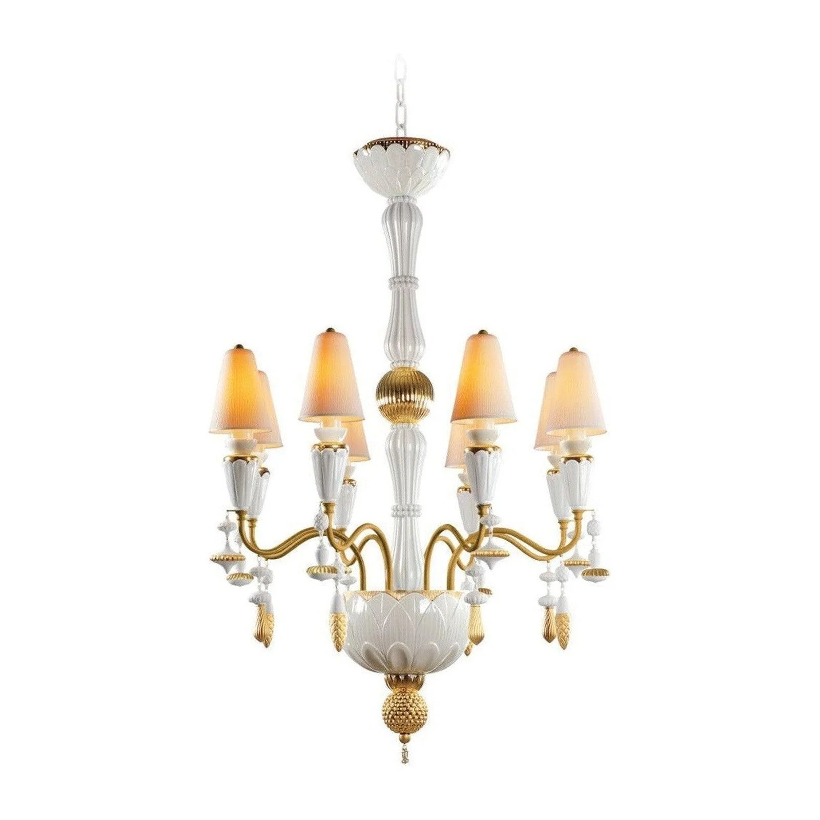 Lladro Ivy and Seed 8 Lights Chandelier Flat Model (US) - Image 1