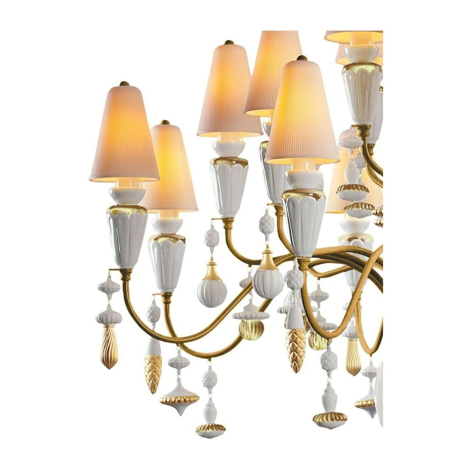 Lladro Ivy and Seed 20 Lights Chandelier Flat Model (US) - Medium - Image 3
