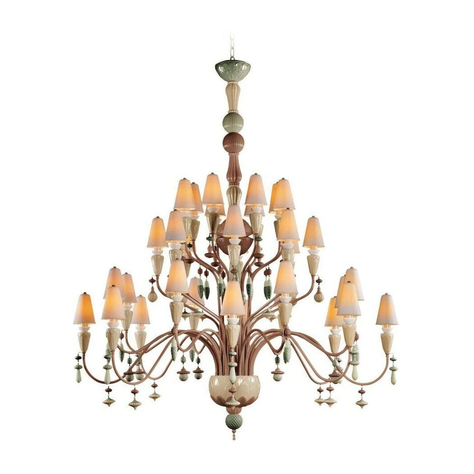 Lladro Ivy and Seed 32 Lights Chandelier Flat Model (US) - Large - Image 3