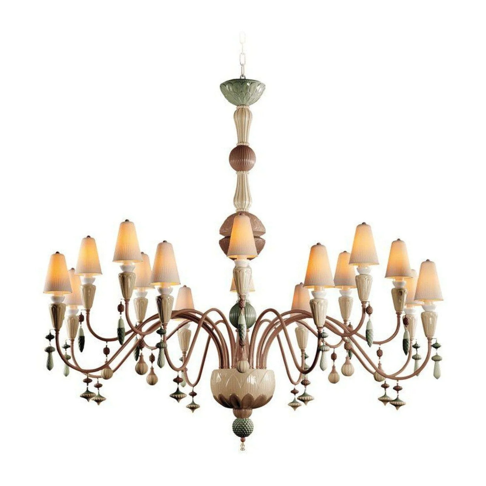 Lladro Ivy and Seed 16 Lights Chandelier Flat Model (US) - Image 3