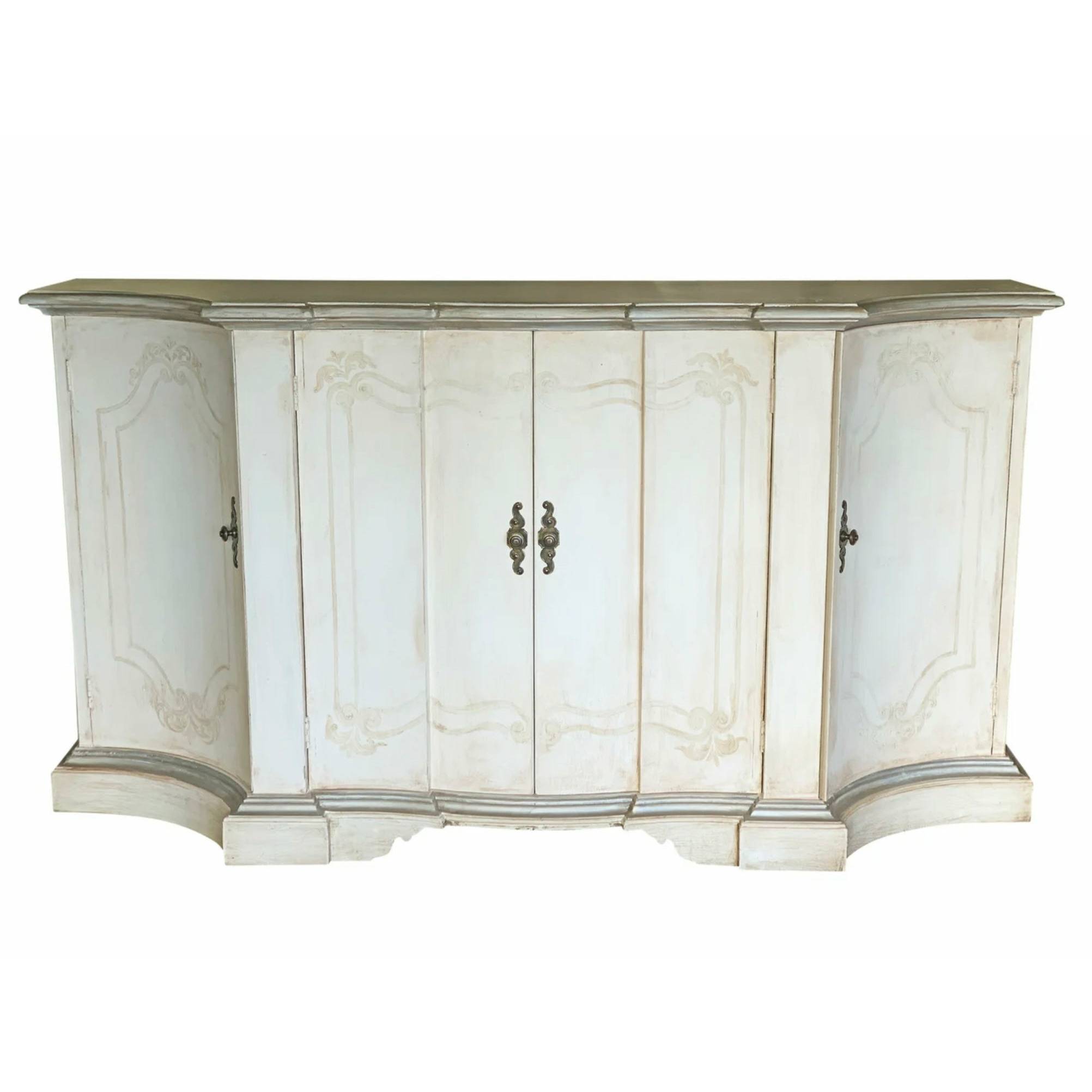 Casa Bonita Peruvian Hand-Painted Carved Wood Paolo Buffet - Image 1