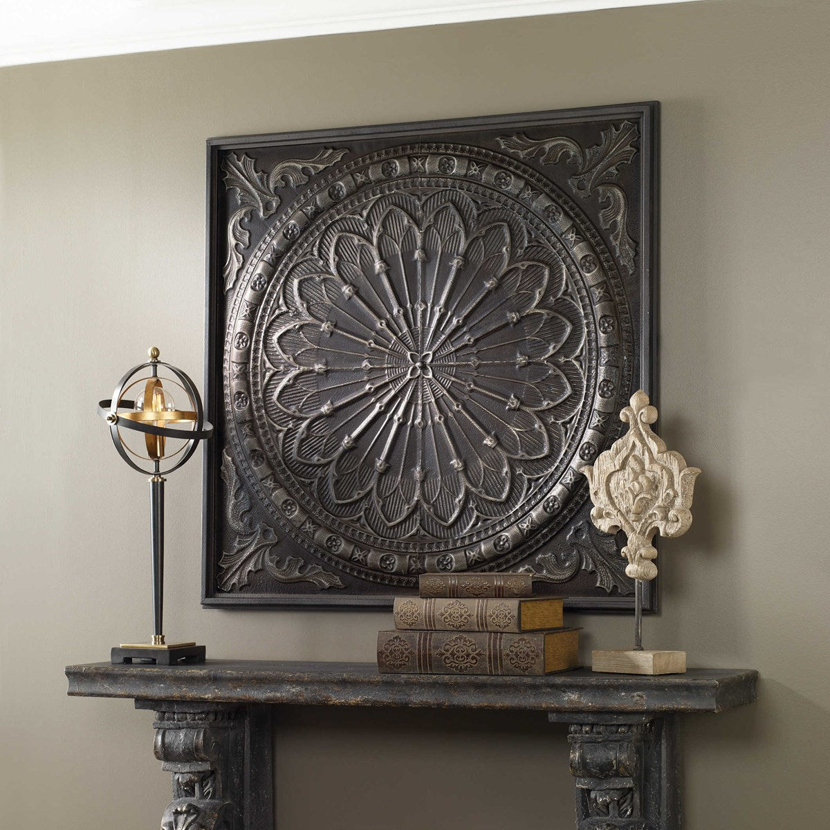 Uttermost Ottavio Embossed Iron Metal Wall Decor - Image 2