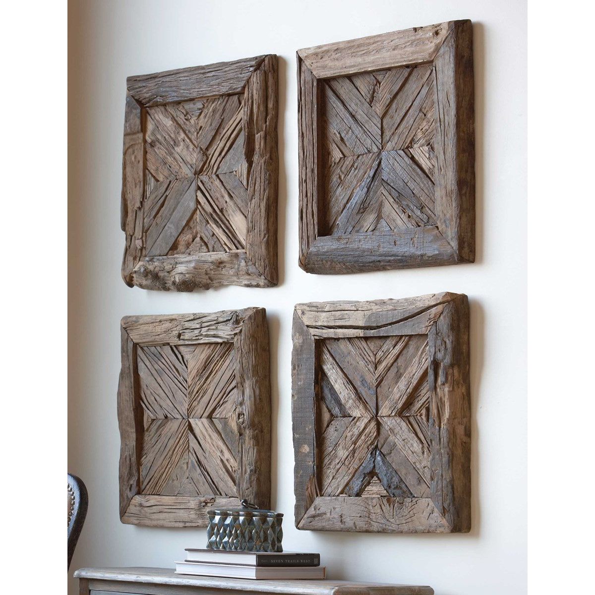 Uttermost Rennick Rustic Pine Wood Wall Square - Image 2