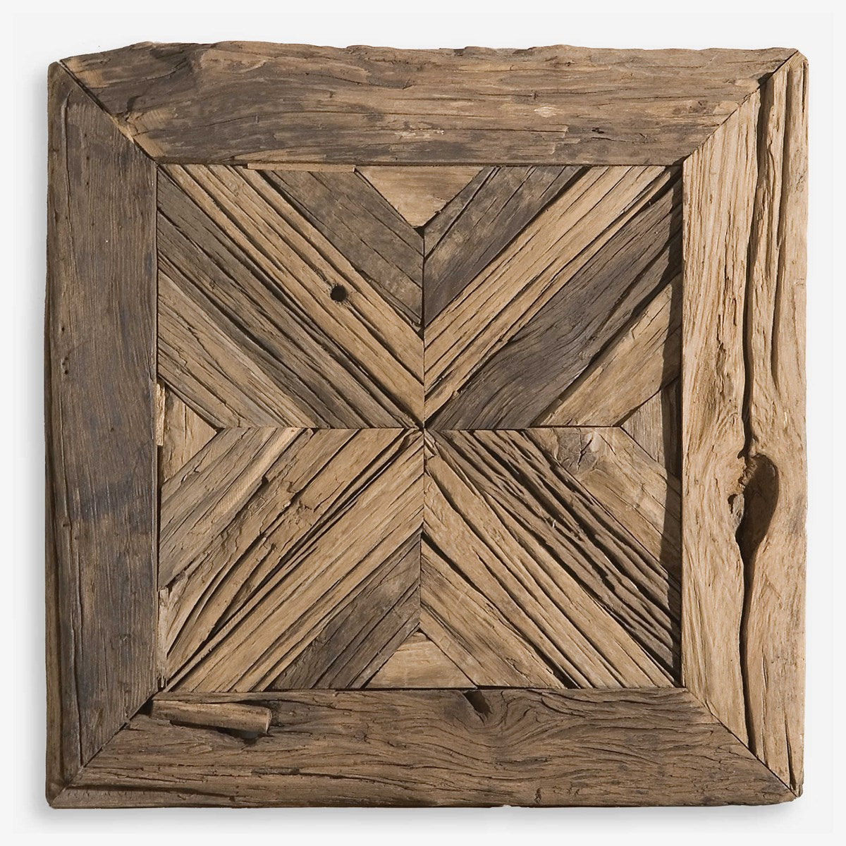 Uttermost Rennick Rustic Pine Wood Wall Square - Image 1