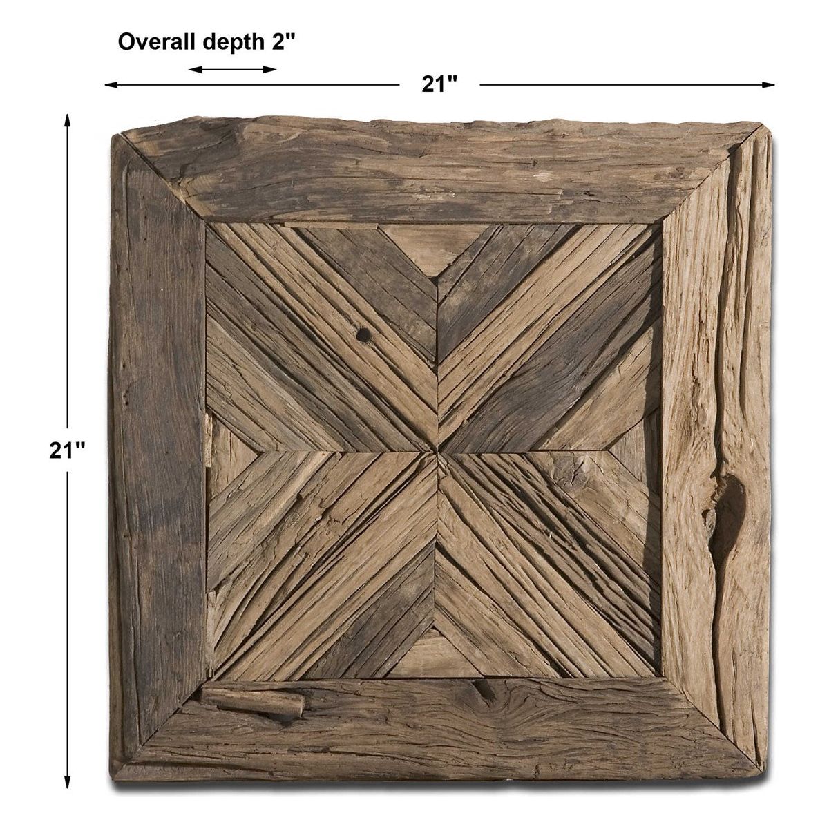 Uttermost Rennick Rustic Pine Wood Wall Square - Image 3