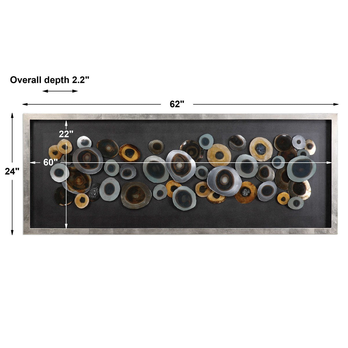 Uttermost Discs Modern Abstract Shadow Box Frame - Image 3