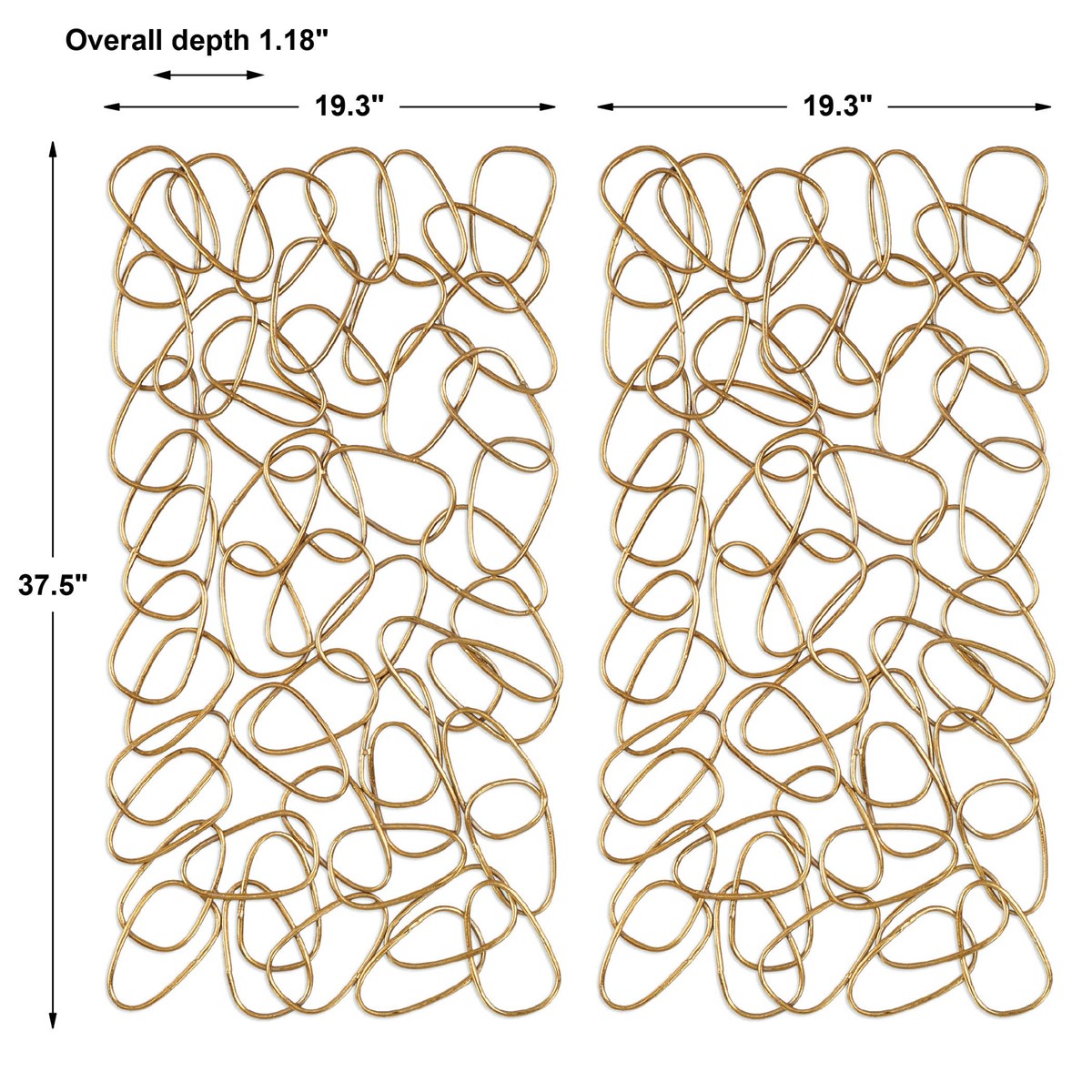 Uttermost In The Loop Set of 2 Metal Wall Panels - Image 3