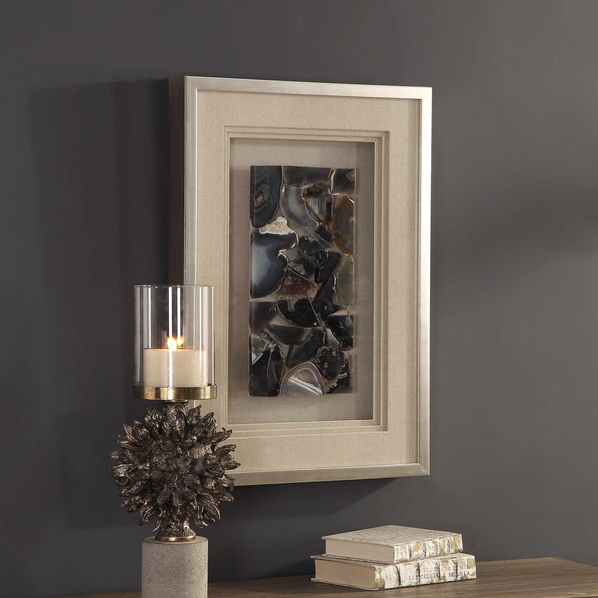 Uttermost Seana Agate Stones Shadow Box Frame - Image 3