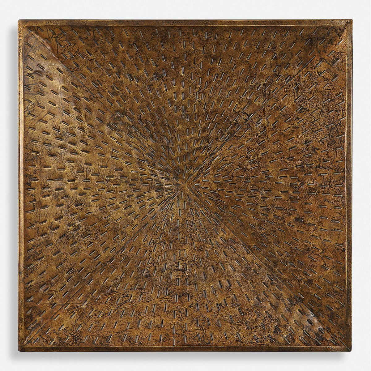 Uttermost Blaise Antiqued Bronze Beveled Iron Metal Wall Decor - Image 3