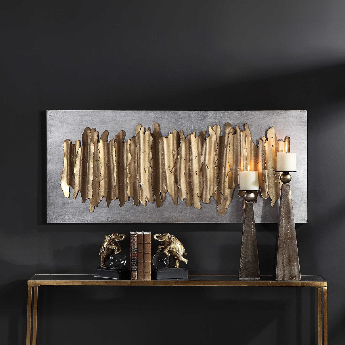 Uttermost Lev Silver Metal Wall Decor - Image 2