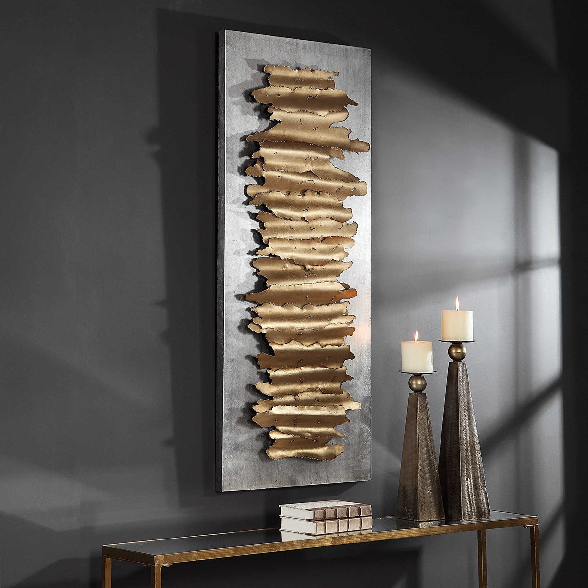 Uttermost Lev Silver Metal Wall Decor - Image 3