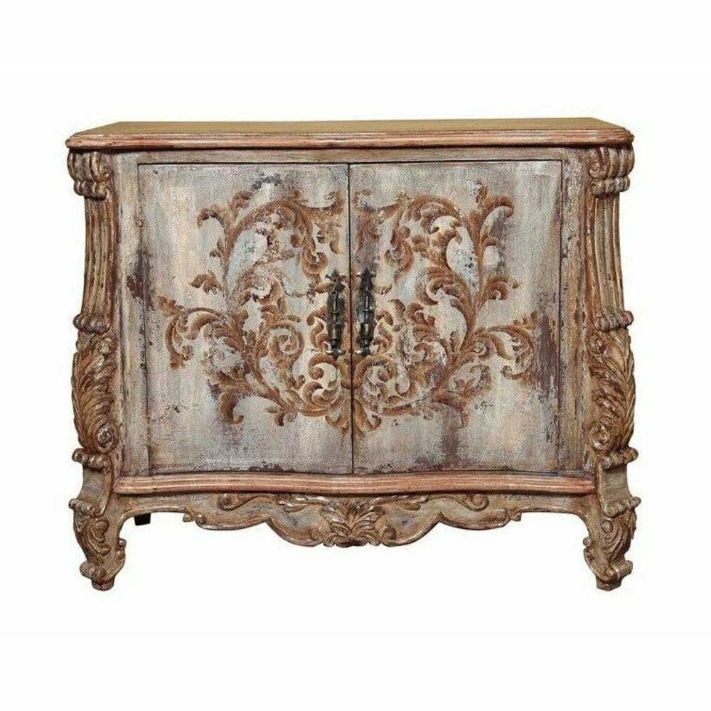 Casa Bonita Peruvian Hand-Painted Carved Wood San Miguel Buffet - Image 1