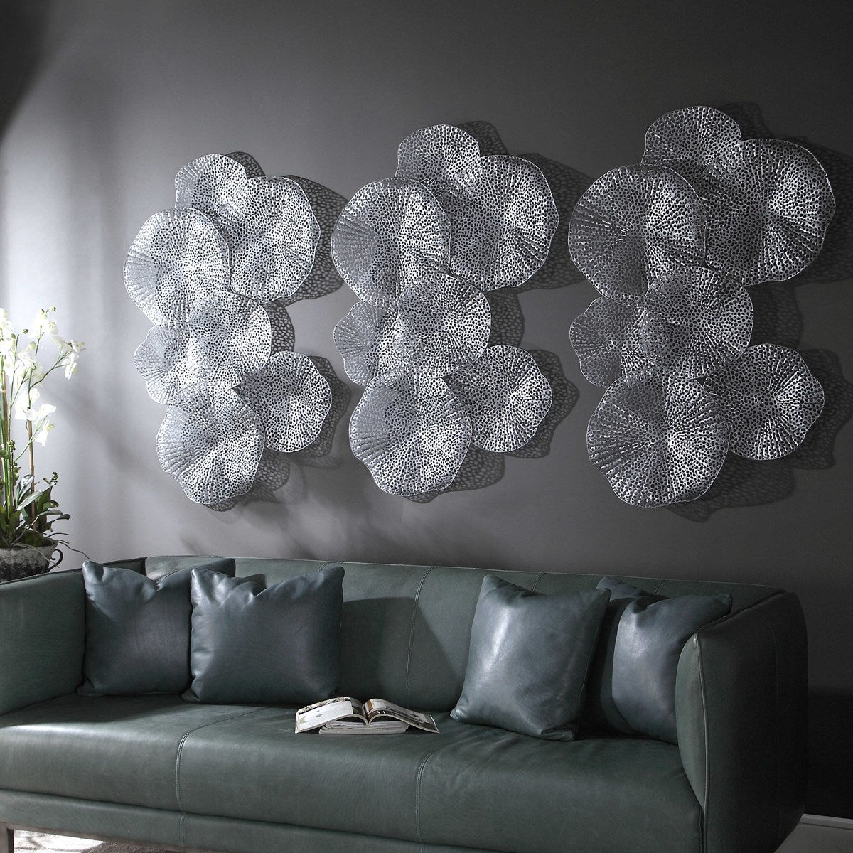 Uttermost Ripley Pewter Metal Wall Decor - Image 2
