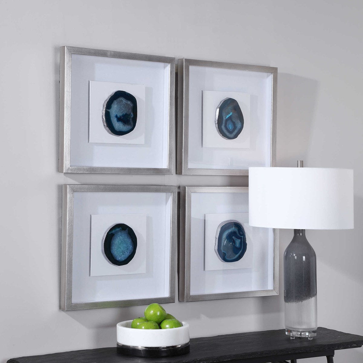 Uttermost Kalia Blue Agate Stone Shadow Box Frame - Image 3