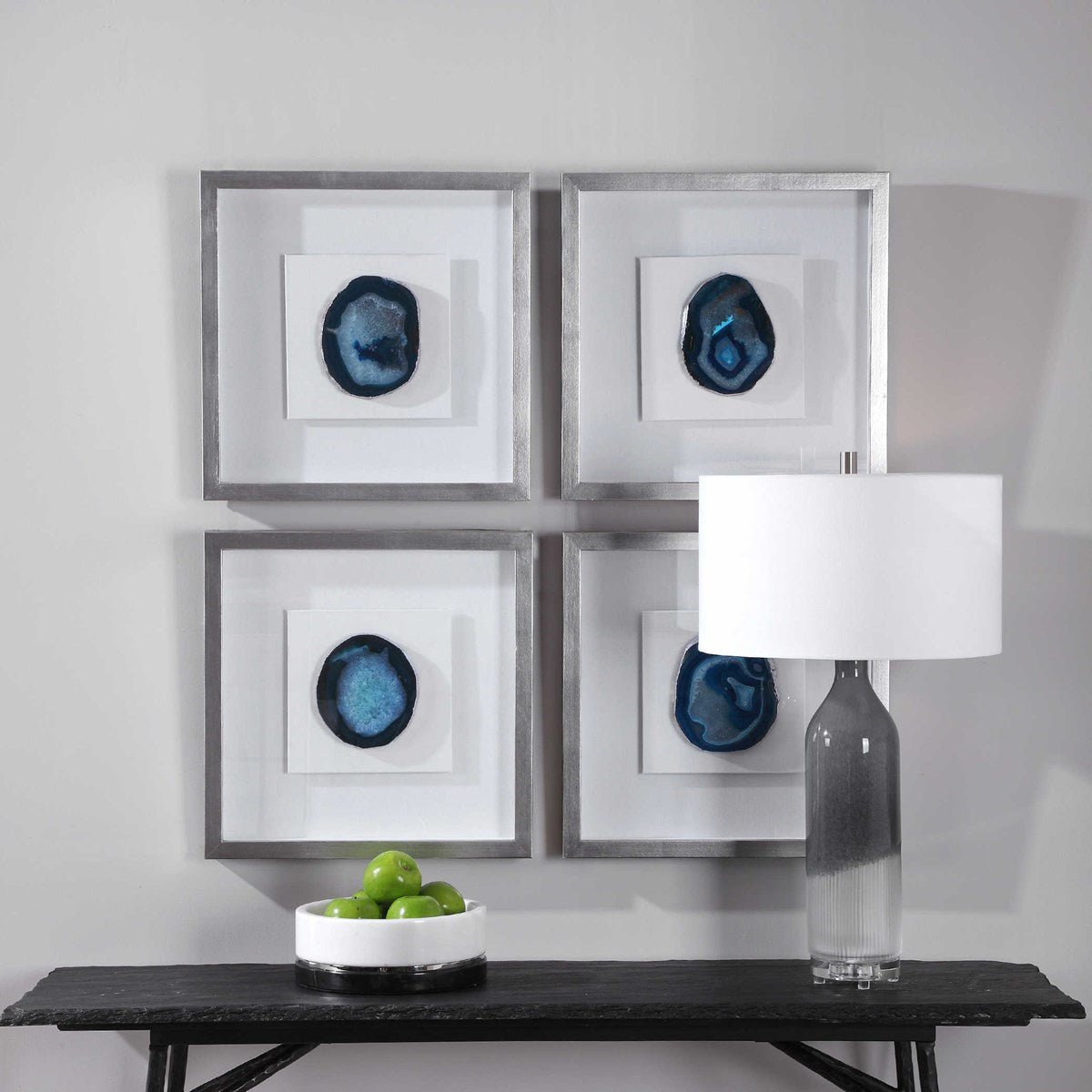 Uttermost Kalia Blue Agate Stone Shadow Box Frame - Image 2