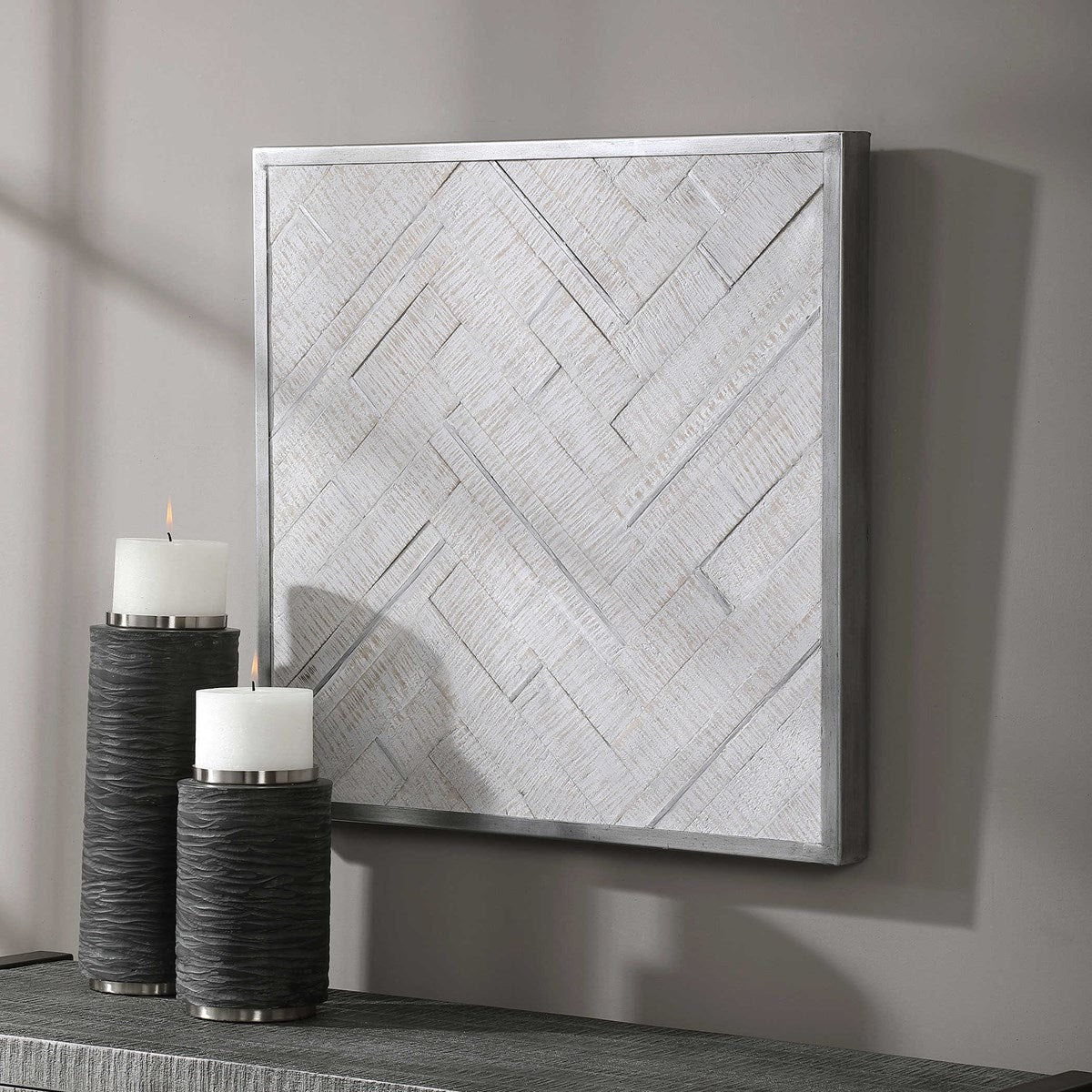 Uttermost Redondo Whitewashed Wood Wall Decor - Image 3