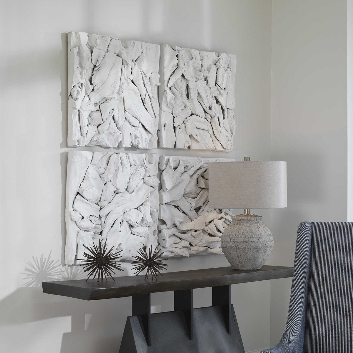 Uttermost Rio Whitewashed Teak Wood Wall Decor - Image 3