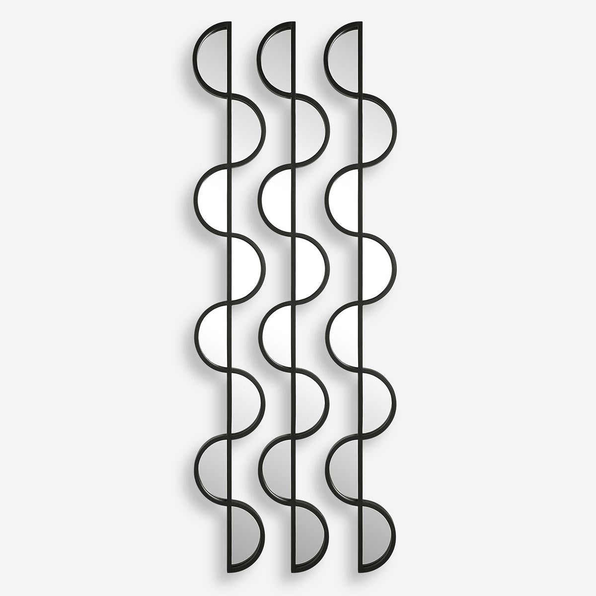 Uttermost Wisp Set of 3 Modern Mirrored Wall Decor - Image 3