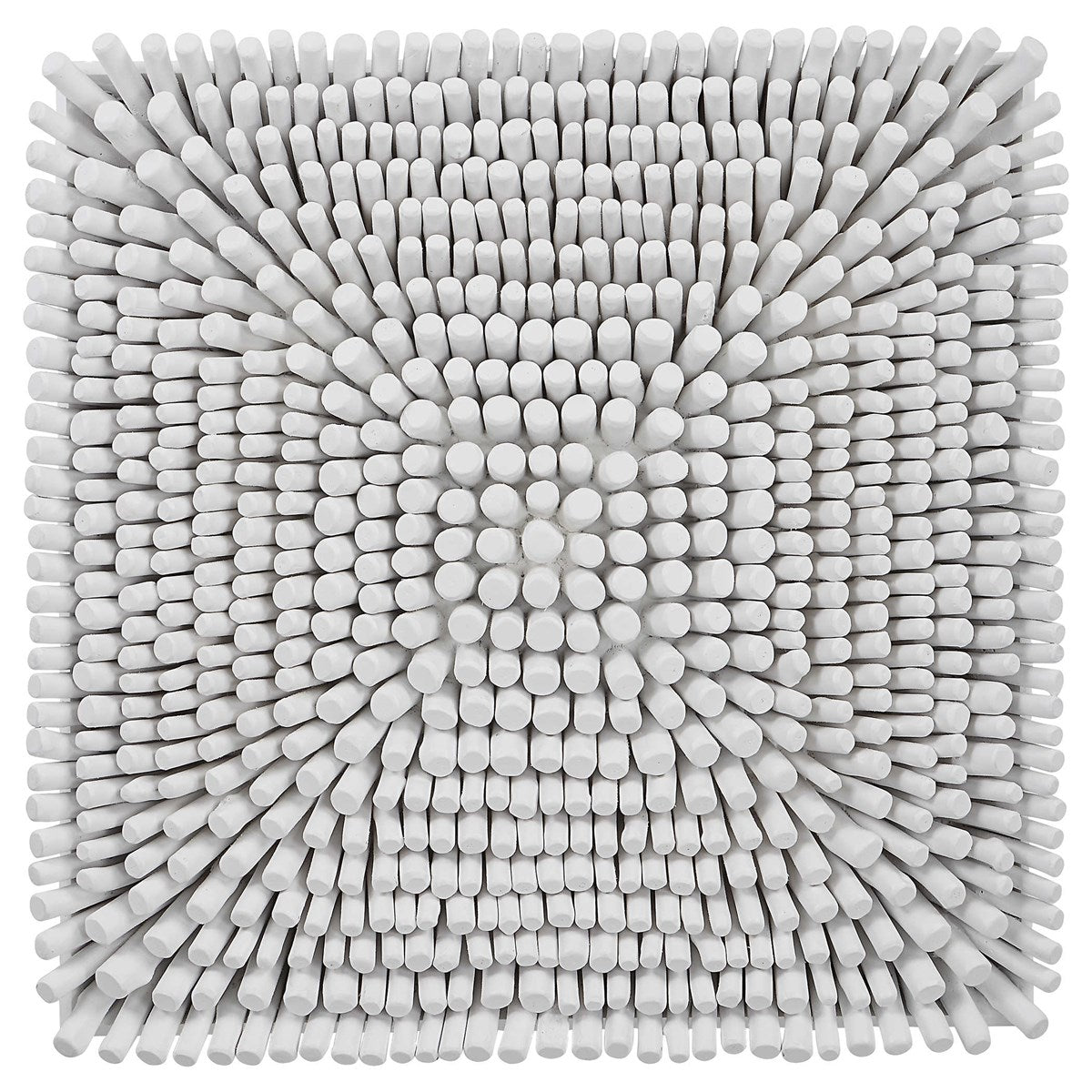 Uttermost Portside Matte White Beech Wood Wall Panel - Image 2
