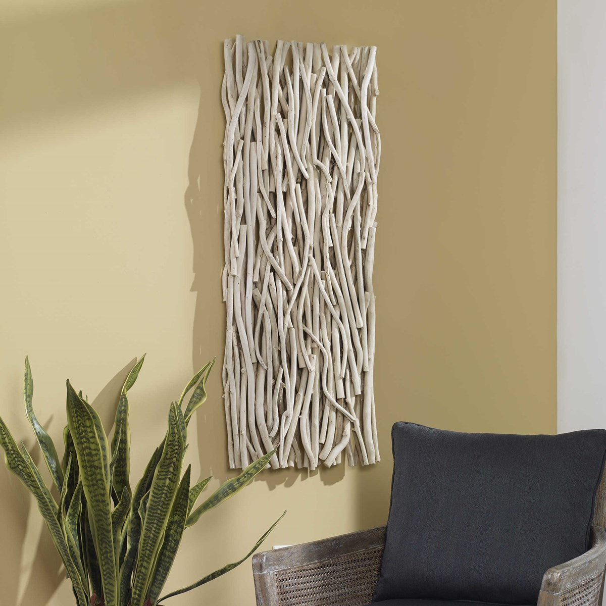 Uttermost Gathered Bleached Teak Wood Wall Decor - Image 3