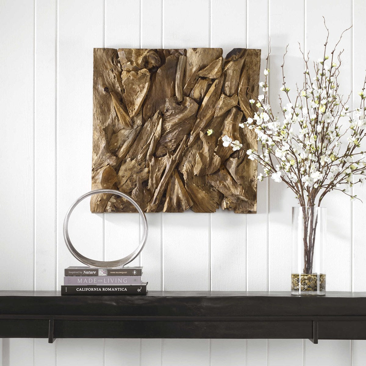 Uttermost Rio Natural Teak Wood Wall Decor - Image 1