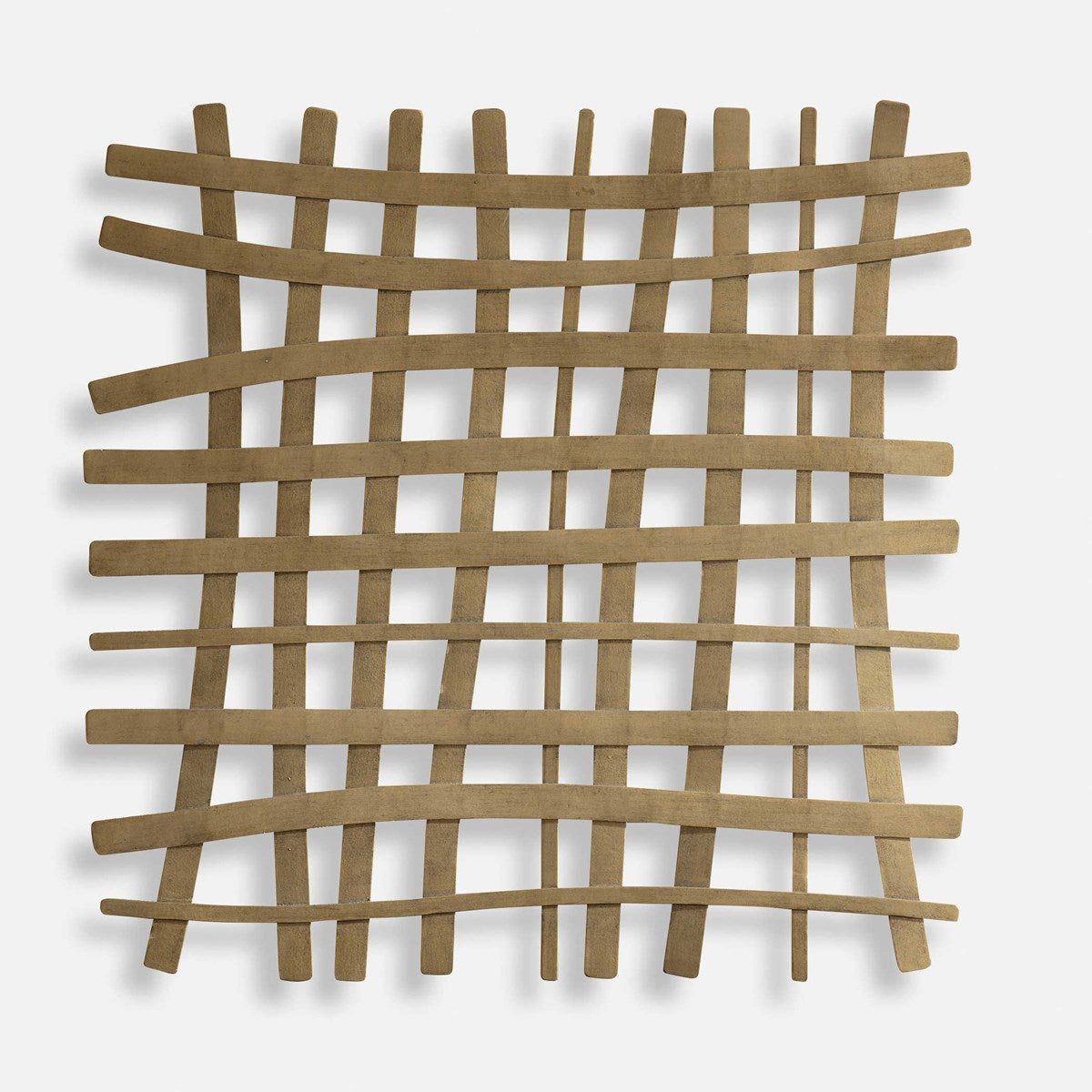 Uttermost Gridlines Antiqued Gold Metal Wall Decor - Image 2