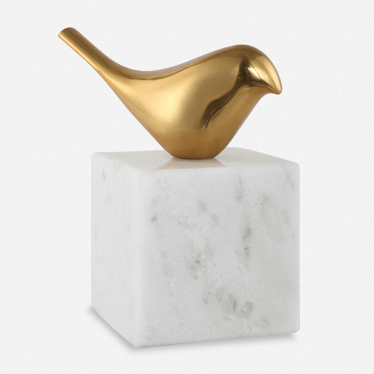 Uttermost Flying Solo Floating Bird on White Marble Wall Decor - Image 2