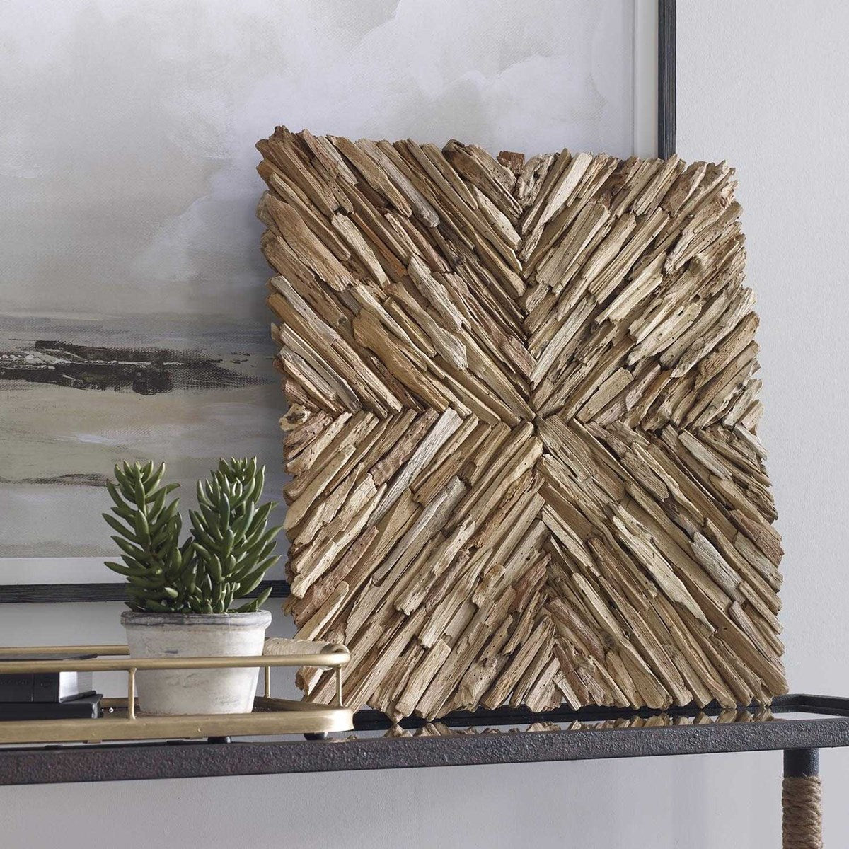 Uttermost Outland Natural Weathered Drift Wood Wall Decor - Image 3