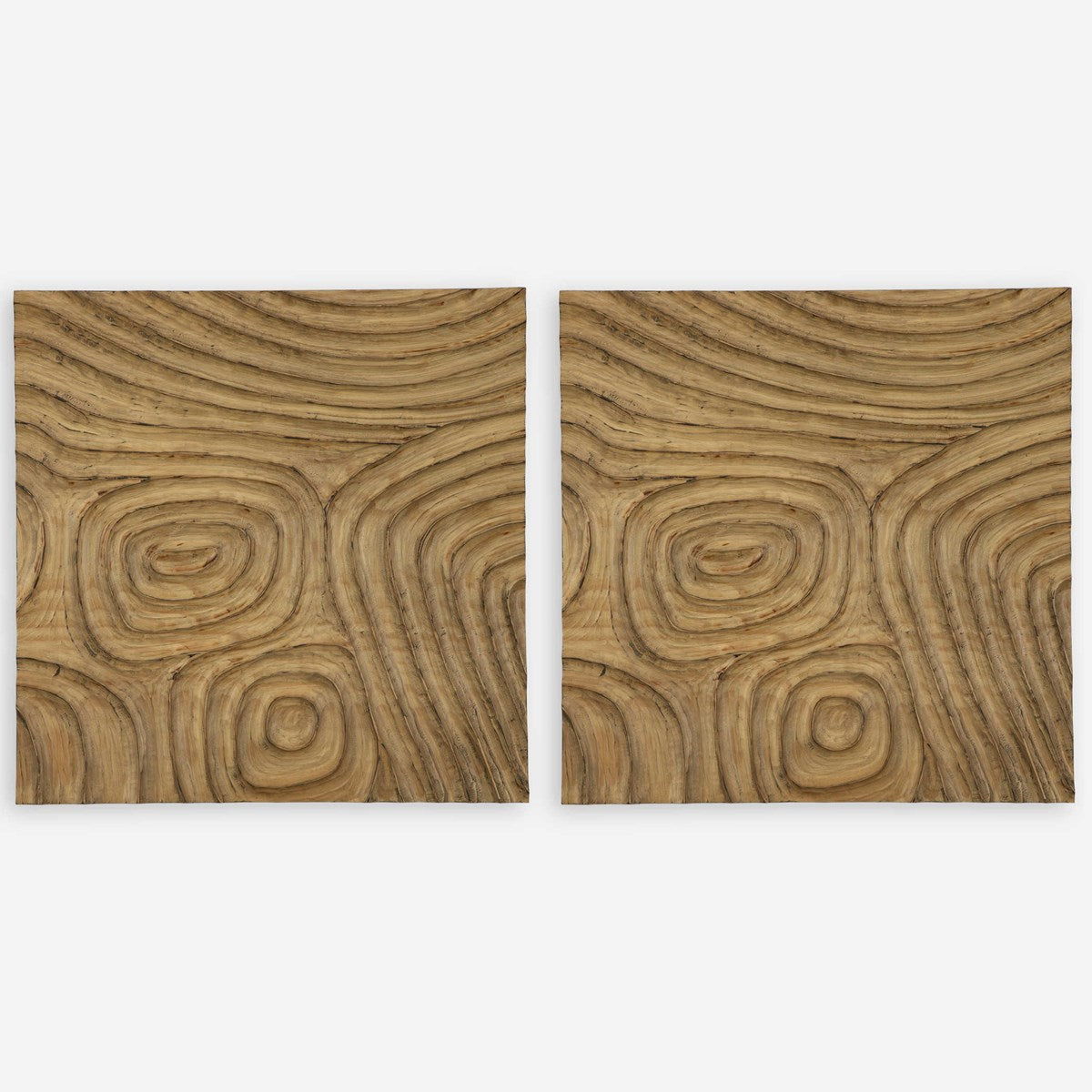 Uttermost Channels Set of 2 Wood Wall Decor - Image 2