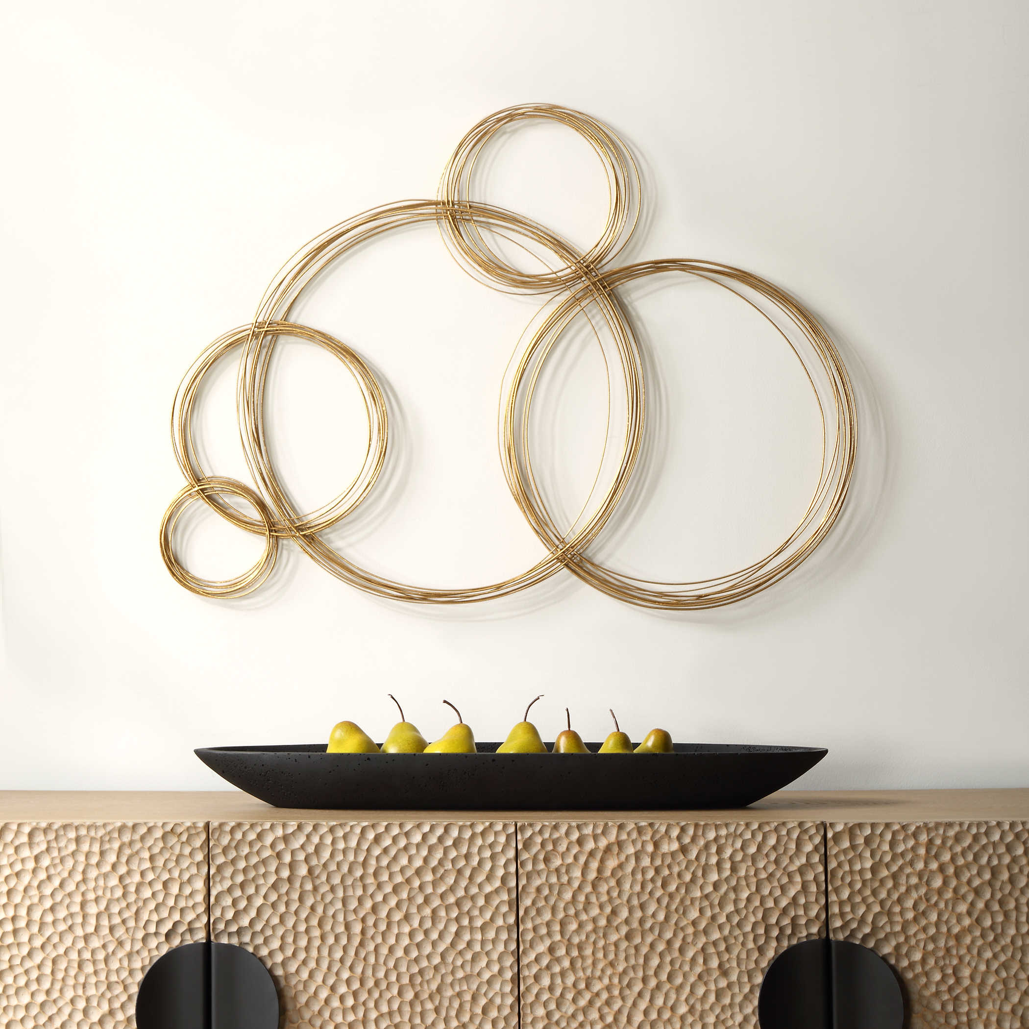 Uttermost Golden Bubbles Metal Wall Decor - Image 1