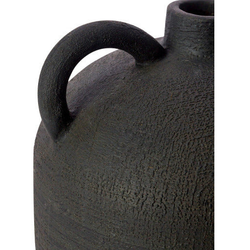 Surya Acanceh Collection Set of 3 Modern Black Ceramic Vases CCH-003 - Image 3