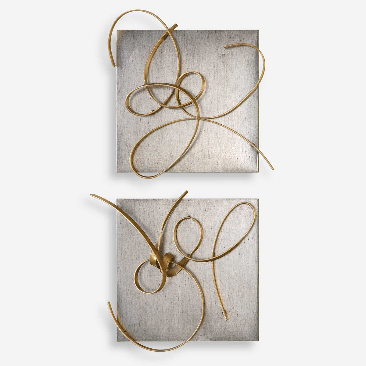 Uttermost Harmony Gold Leaf Set of 2 Metal Wall Decor - Image 3