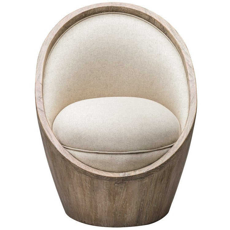 Uttermost Noemi Flax Linen Accent Chair - Image 2