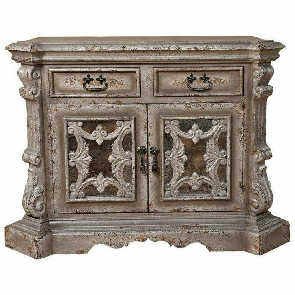 Casa Bonita Peruvian Hand-Painted Carved Wood Arena Buffet - Image 1