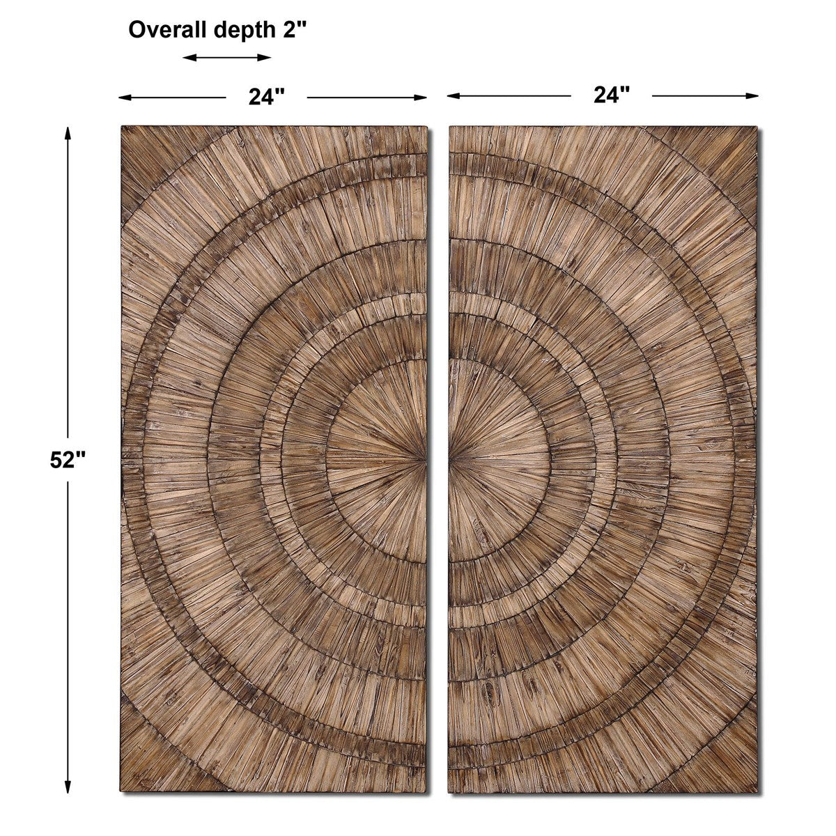 Uttermost Lanciano Set of 2 Wood Wall Panels - Image 3