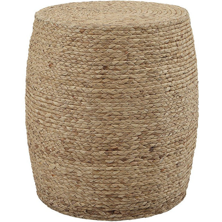 Uttermost Resort Natural Braided Straw Coastal Round Accent Stool - Image 3