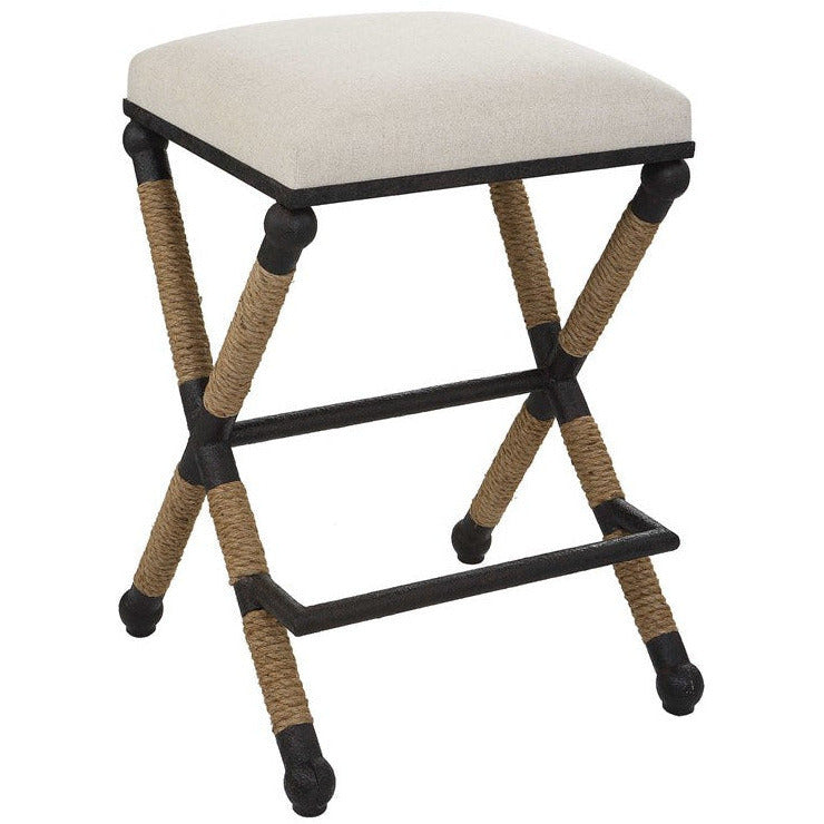 Uttermost Firth Oatmeal Performance Fabric Counter Stool - Image 2