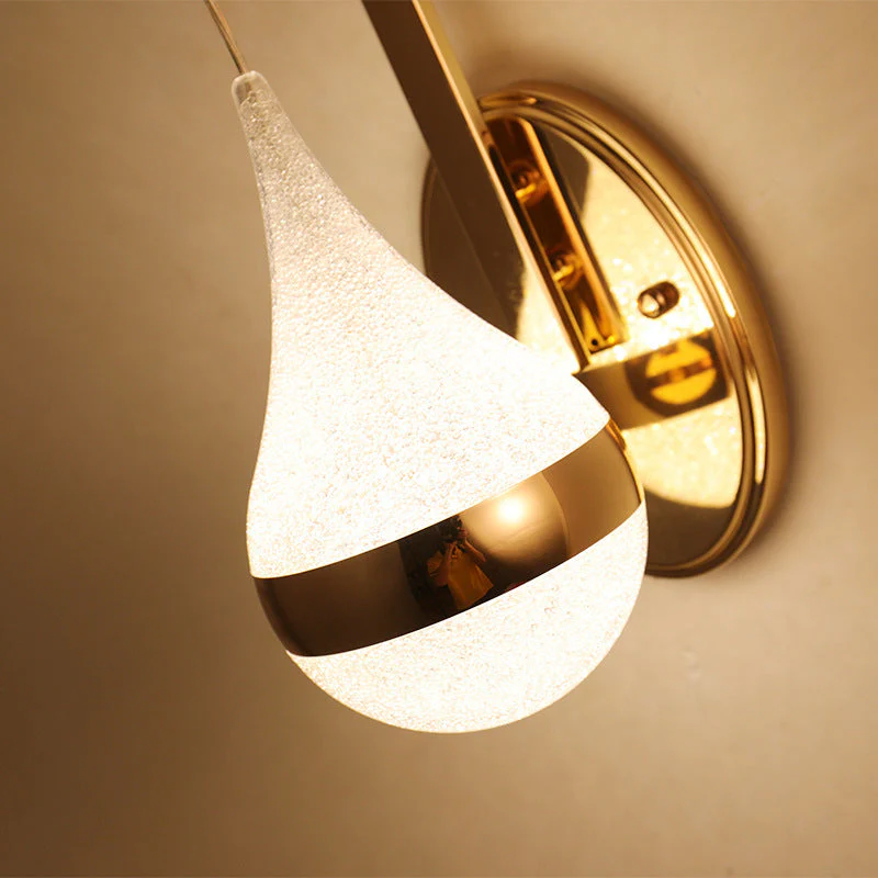 LumaDrop Minimalist LED Wall Lamp – Acrylic Bedside Elegance - Image 3