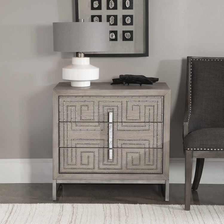 Uttermost Devya Modern 3 Drawer Accent Chest