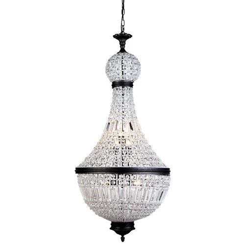 Stella Dark Bronze 20-Inch Eight-Light Chandelier - Image 1