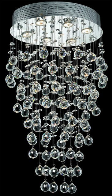 Galactic Crystal Chandelier in chrome finish - Image 1