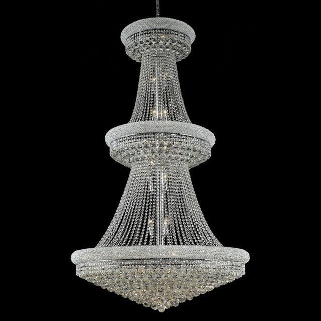 Polished chrome 38 Light large crystal Chandelier - Image 1