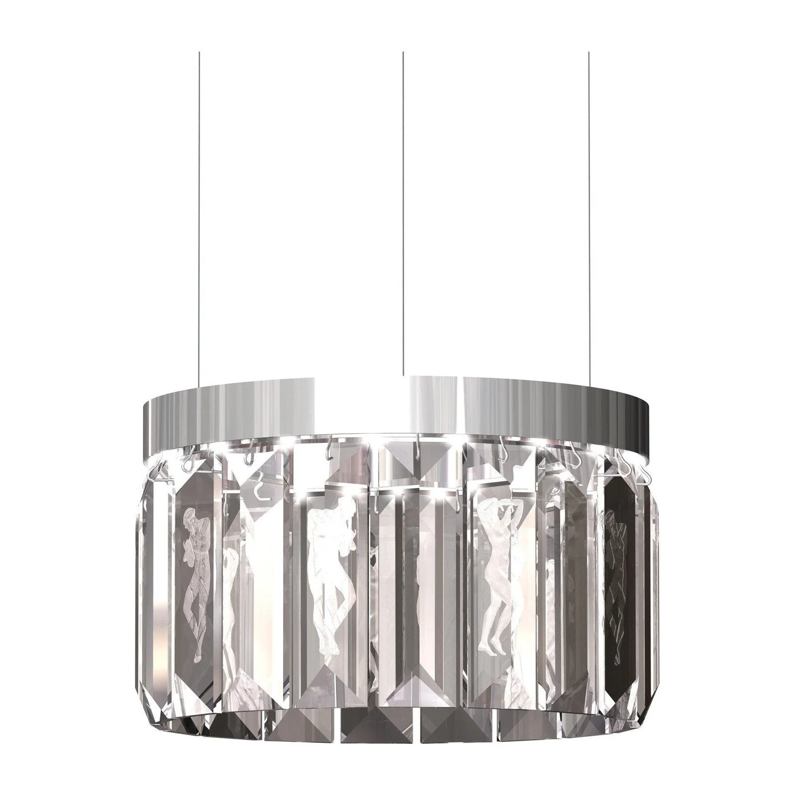 Lalique Serene 18 Prisms Chandelier Figurines Circular - Image 1
