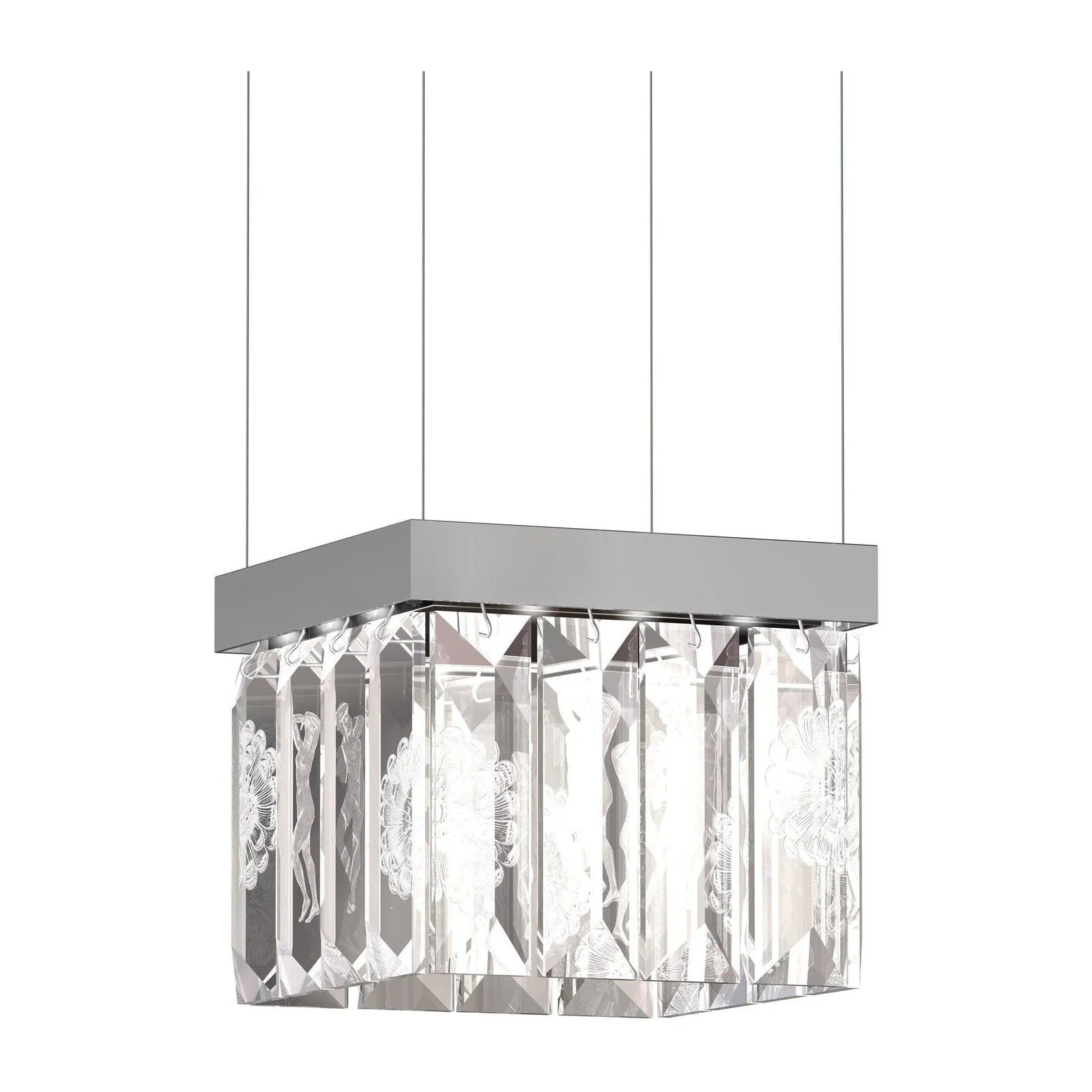 Lalique Serene 16 Prisms Chandelier Square - Image 1
